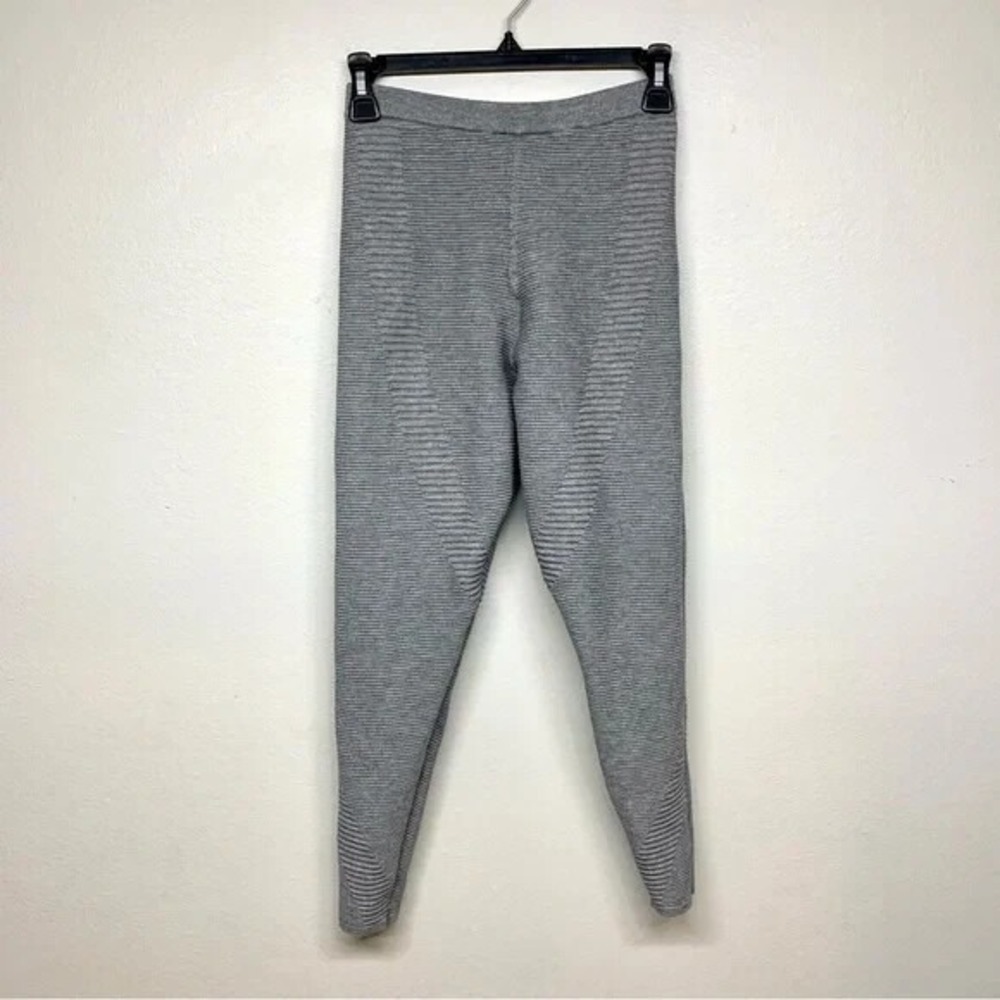 Adam Selman Sport Womens Small Ribbed Knit Performance Leggings Athletic